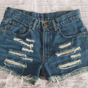 Levi's 514 Distressed Jean Shorts